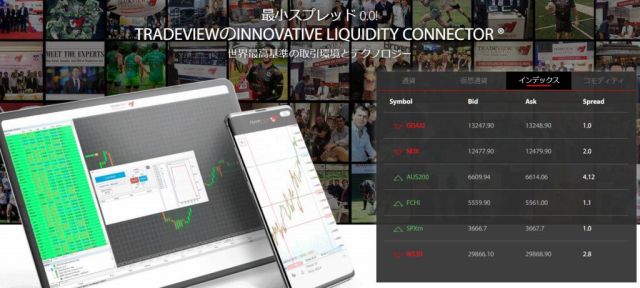 海外FX Tradeview（トレードビュー）の取扱商品