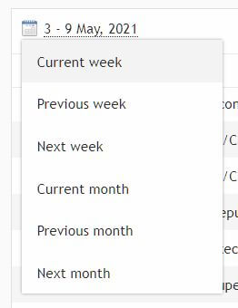 FXGT 経済指標カレンダーの具体的な見方 日付の範囲を変更
