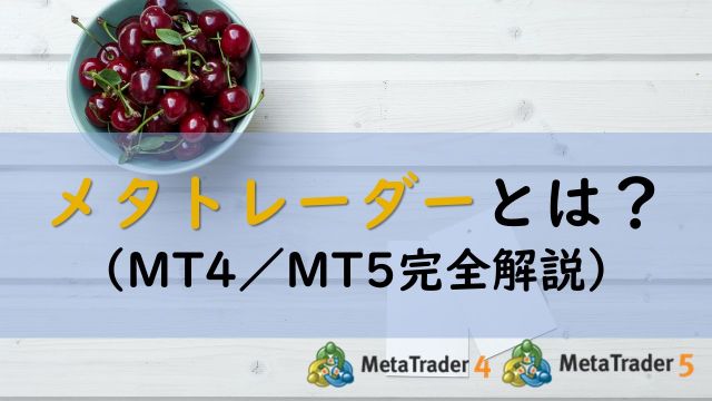 メタトレーダーとは?MT4/MT5をわかりやすく説明