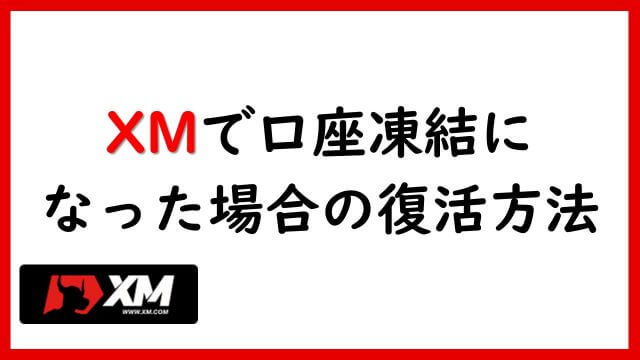 XMで口座凍結になった場合の復活方法 | 休眠と凍結の違い